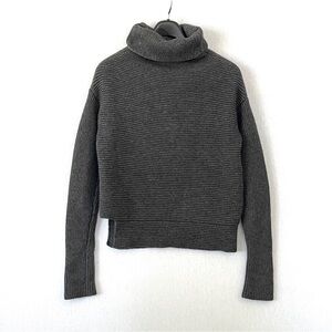 Aritzia Babaton Mika Wool and Cashmere Turtleneck Ribbed Knit Sweater